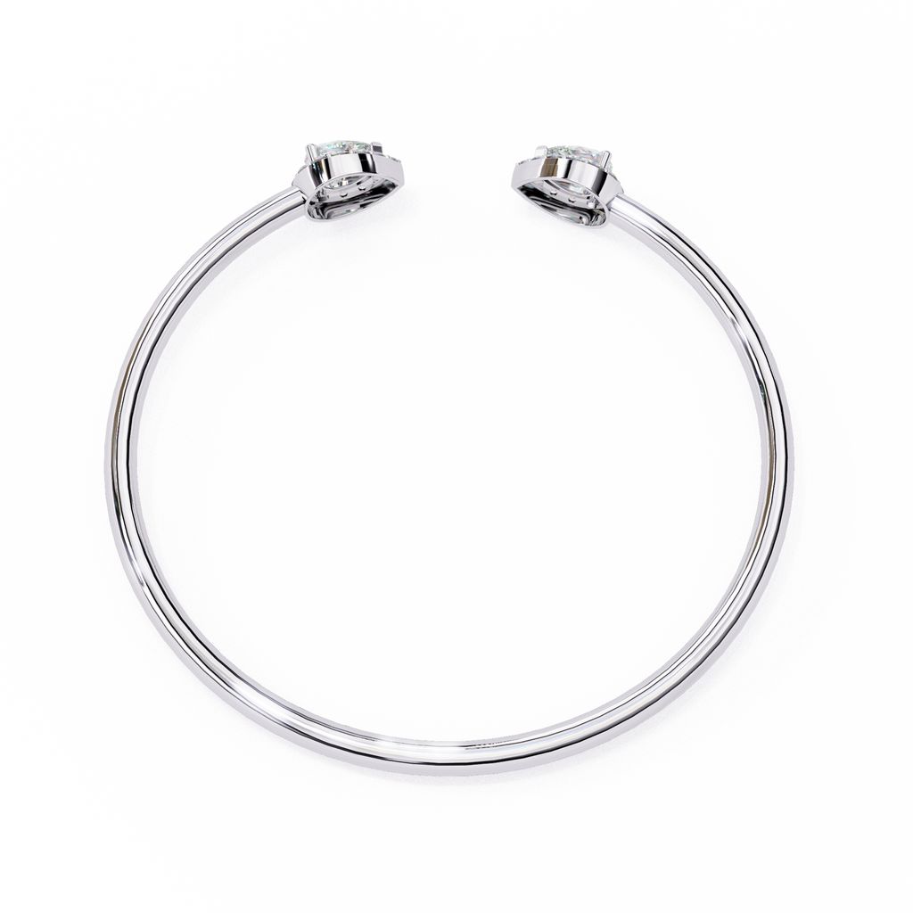 Pear Cut Natural Diamond Bracelet