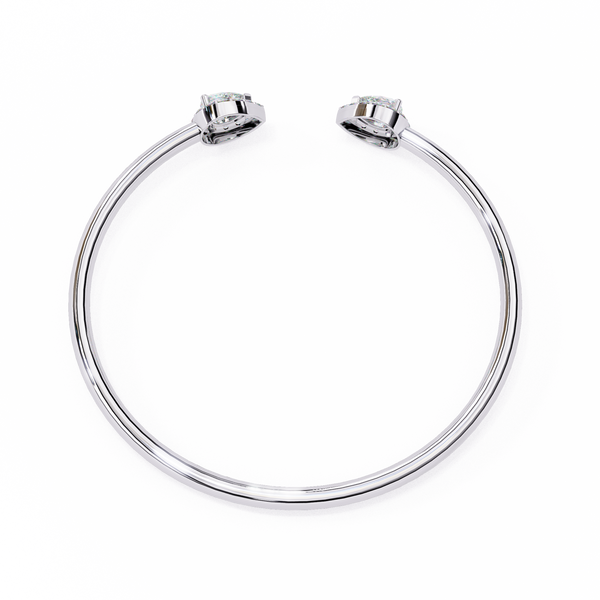 Pear Cut Natural Diamond Bracelet-