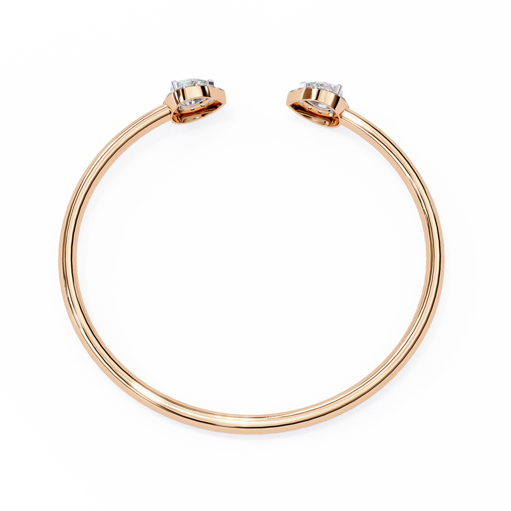 Pear Cut Natural Diamond Bracelet