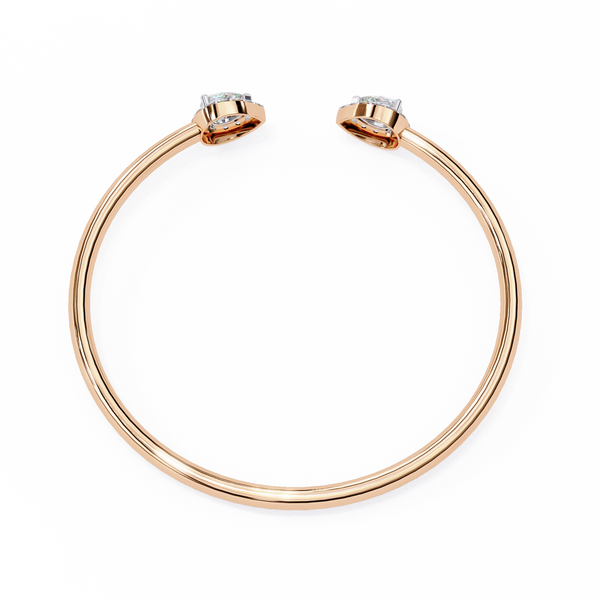 Pear Cut Natural Diamond Bracelet-