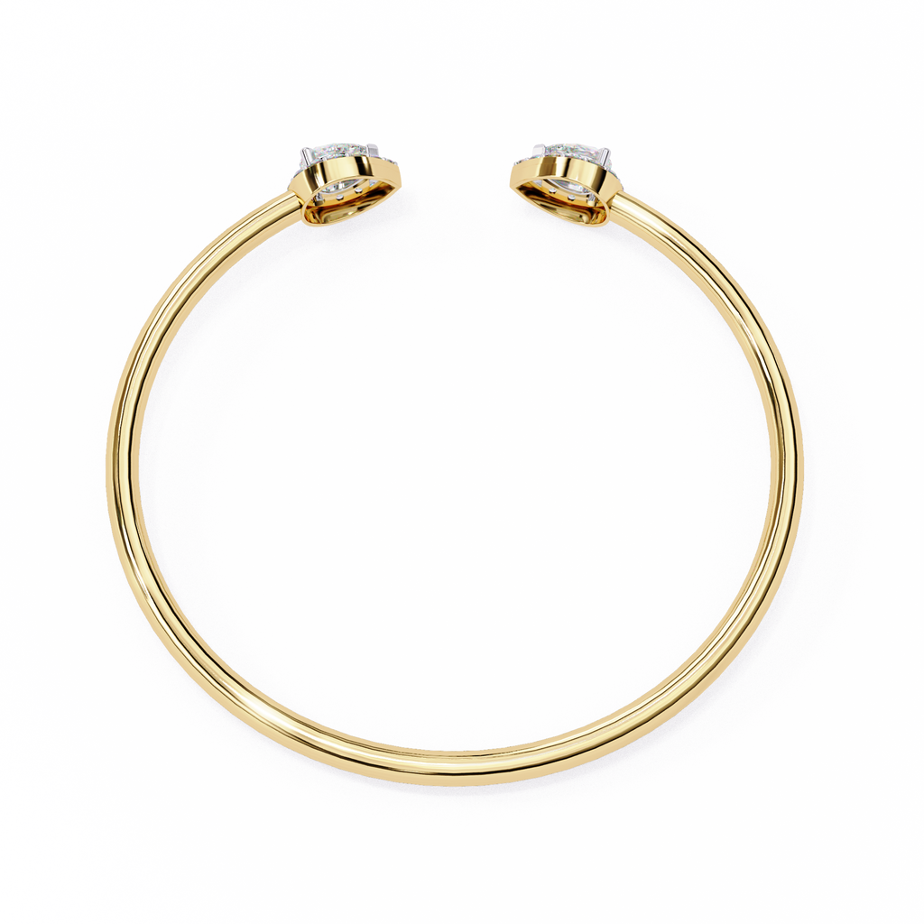 Pear Cut Natural Diamond Bracelet
