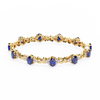 Blue Oval Moissanite Bracelet