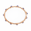Blue Oval Moissanite Bracelet