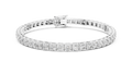 Classic Four-Prong Round Diamond Tennis Bracelet