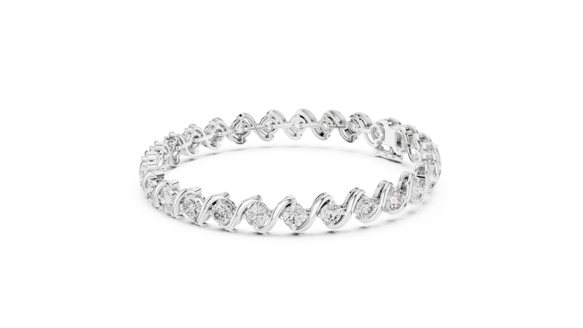 S-Link Round Diamond Tennis Bracelet