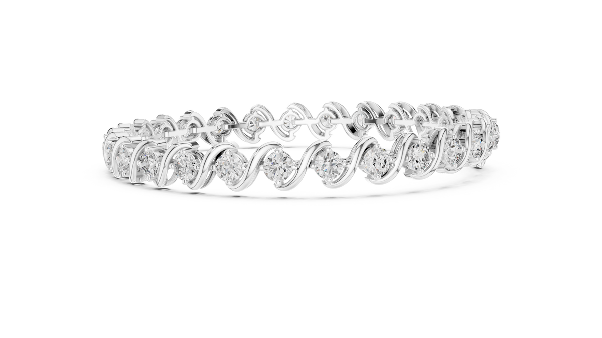 S-Link Round Diamond Tennis Bracelet