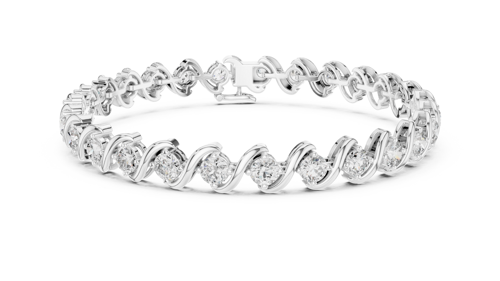S-Link Round Diamond Tennis Bracelet