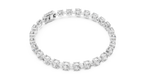 Bold Round Diamond Four-Prong Tennis Bracelet