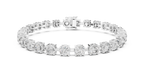 Bold Round Diamond Four-Prong Tennis Bracelet