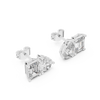 Two-Stone Diamond Stud Earrings