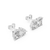 Two-Stone Diamond Stud Earrings
