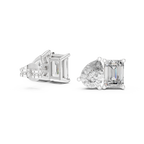Two-Stone Diamond Stud Earrings