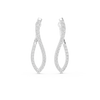 Twisted Teardrop Diamond Drop Earrings