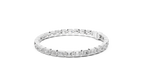 East-West Emerald-Cut Bezel Diamond Tennis Bracelet