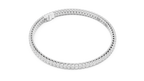 East-West Oval Diamond Tennis Bracelet