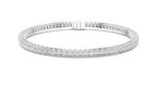 East-West Oval Diamond Tennis Bracelet