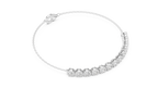 Tiara Line Silver Chain Bracelet