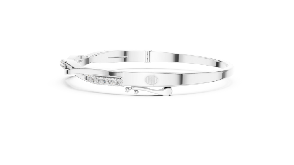 Twisted Rope Pavé Diamond Bracelet