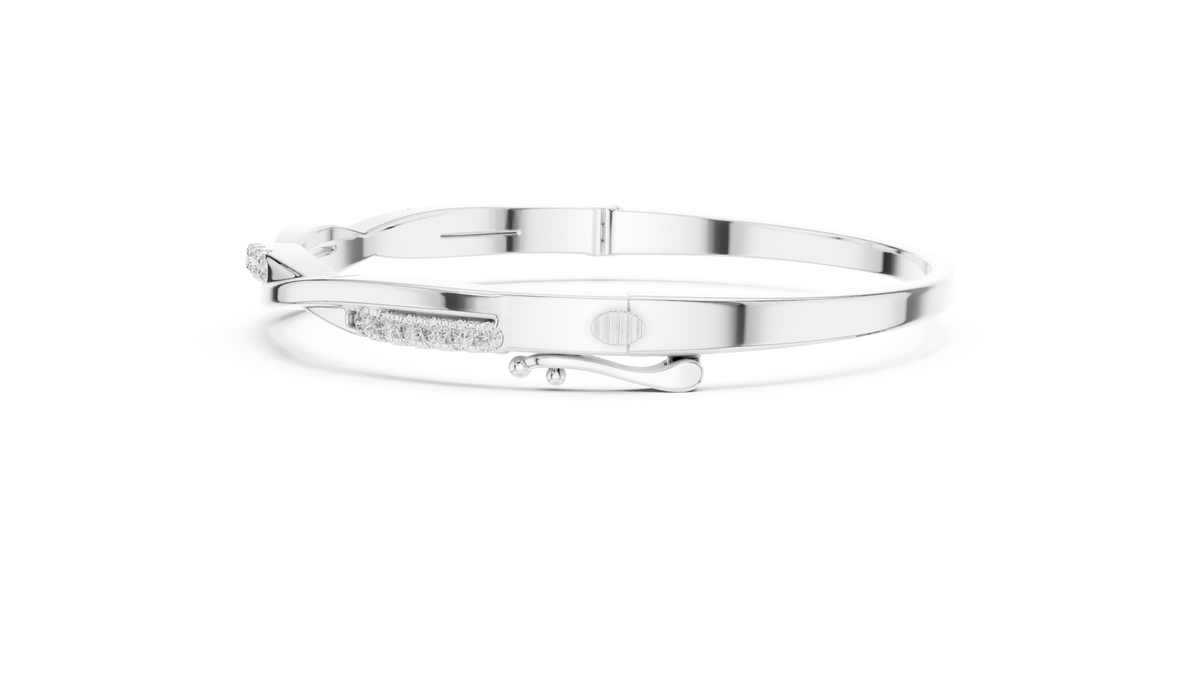 Twisted Rope Pavé Diamond Bracelet
