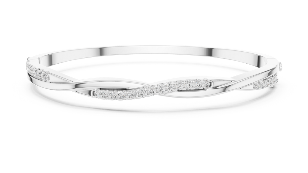 Twisted Rope Pavé Diamond Bracelet