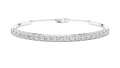 Moonbeam Curve Silver Bracelet