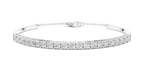 Moonbeam Curve Silver Bracelet