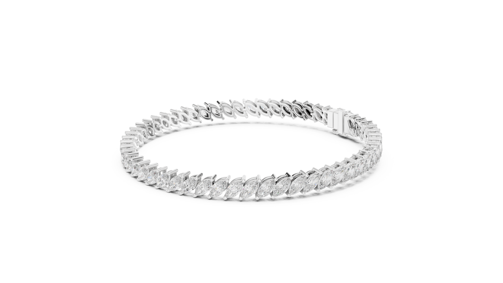 Featherline Silver Tennis Bracelet