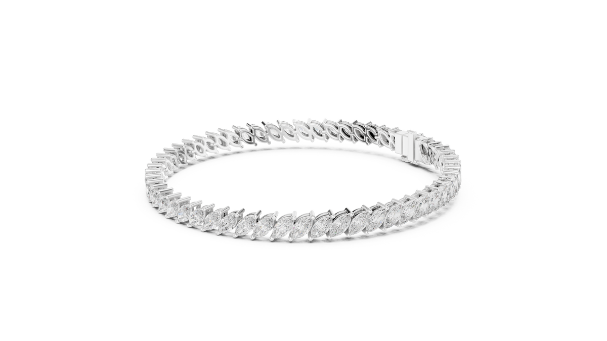 Featherline Silver Tennis Bracelet