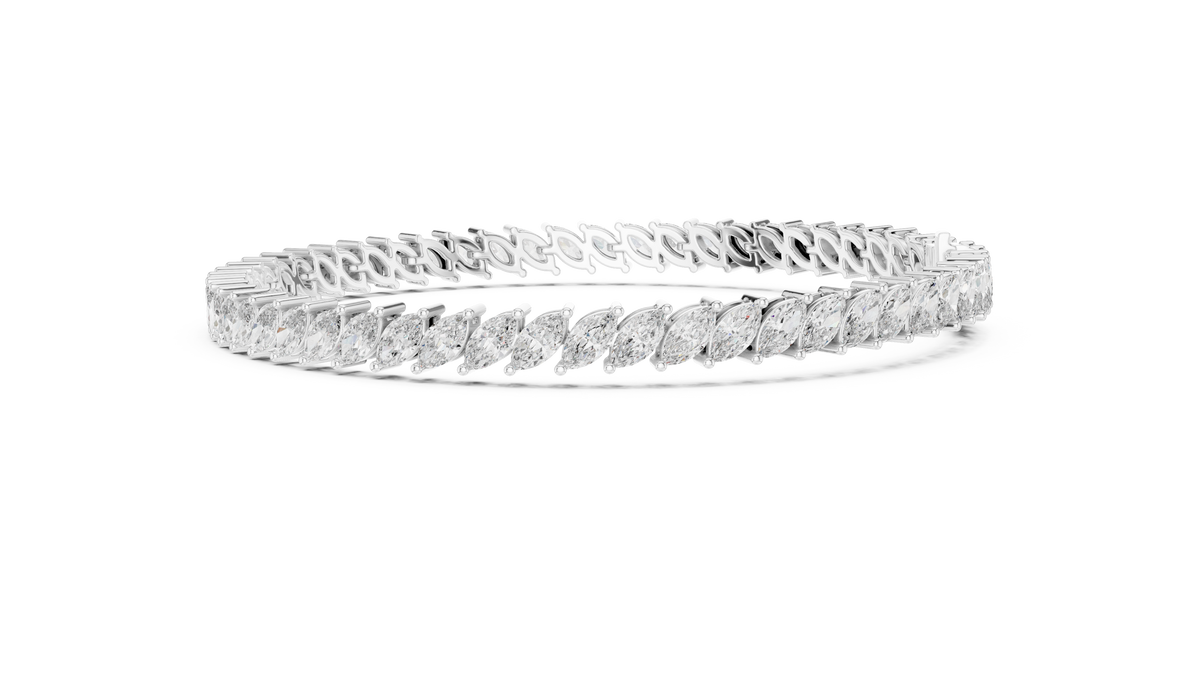 Featherline Silver Tennis Bracelet
