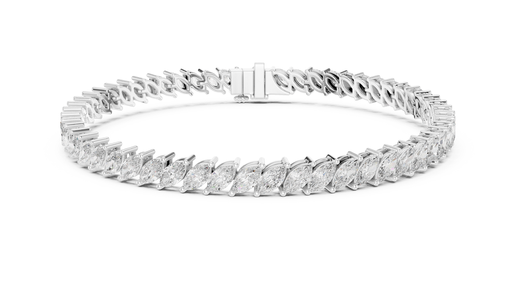 Featherline Silver Tennis Bracelet