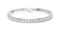 Featherline Silver Tennis Bracelet