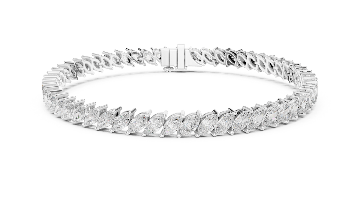 Featherline Silver Tennis Bracelet