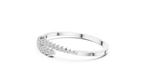 Graduated Round Diamond Bypass Bracelet