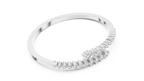 Graduated Round Diamond Bypass Bracelet