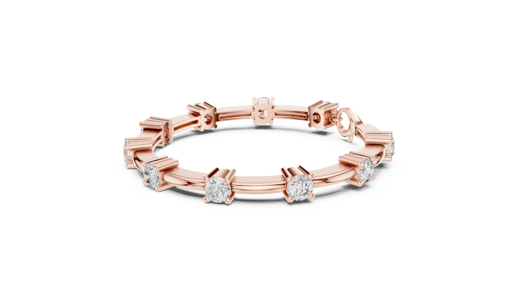 Lumina Diamond Station Bar-Link Bracelet