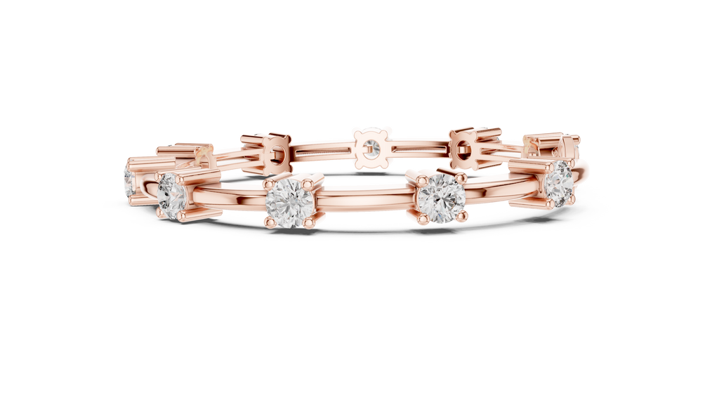 Lumina Diamond Station Bar-Link Bracelet