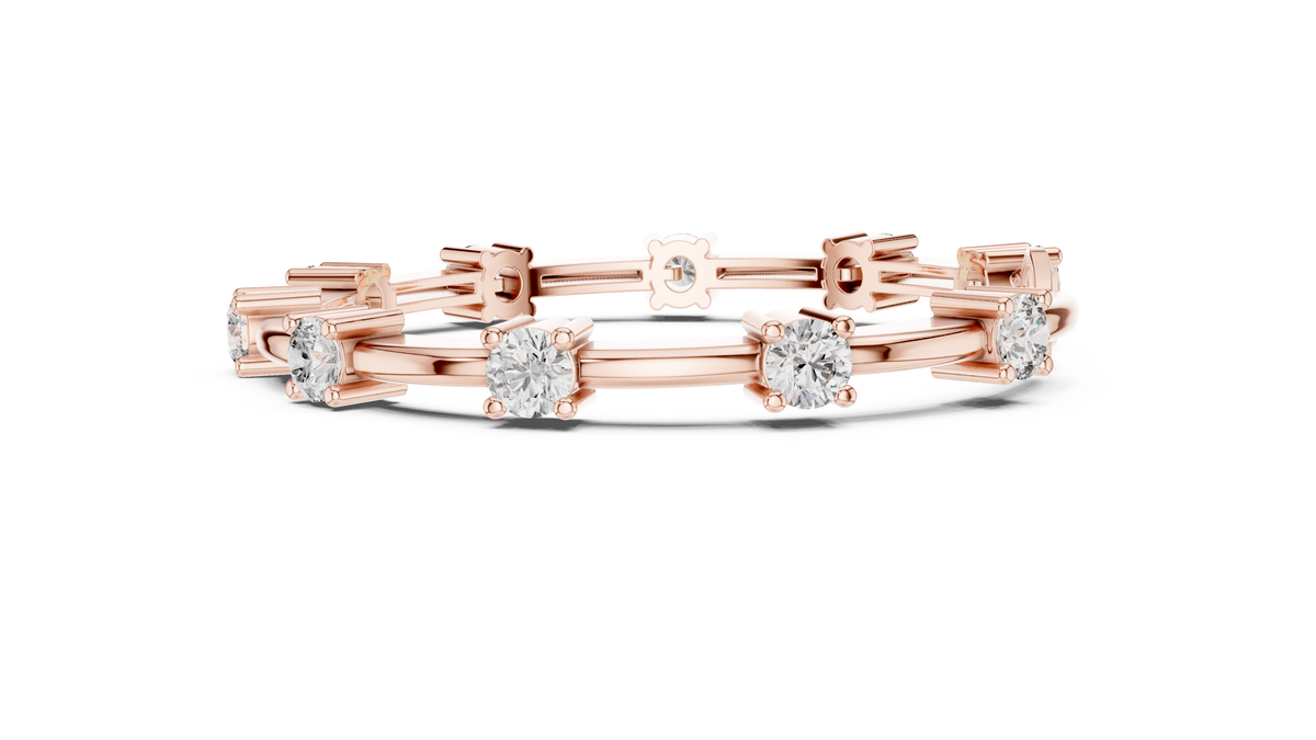 Lumina Diamond Station Bar-Link Bracelet