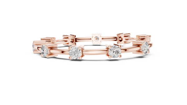 Lumina Diamond Station Bar-Link Bracelet