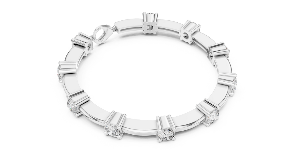 Lumina Diamond Station Bar-Link Bracelet
