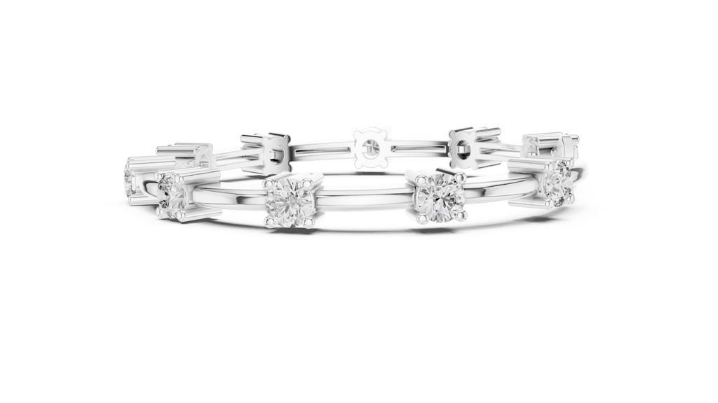 Lumina Diamond Station Bar-Link Bracelet