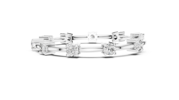 Lumina Diamond Station Bar-Link Bracelet