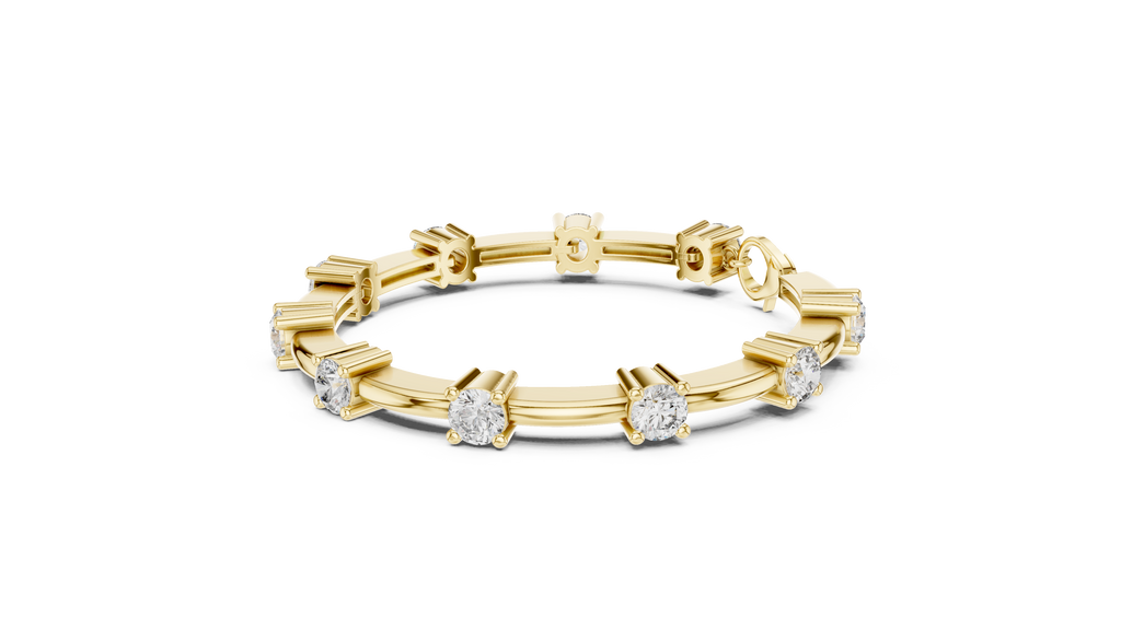 Lumina Diamond Station Bar-Link Bracelet