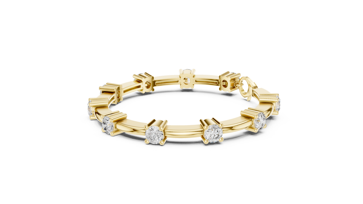 Lumina Diamond Station Bar-Link Bracelet