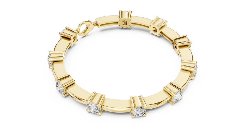Lumina Diamond Station Bar-Link Bracelet