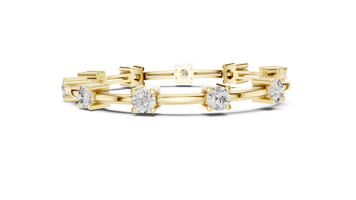 Lumina Diamond Station Bar-Link Bracelet