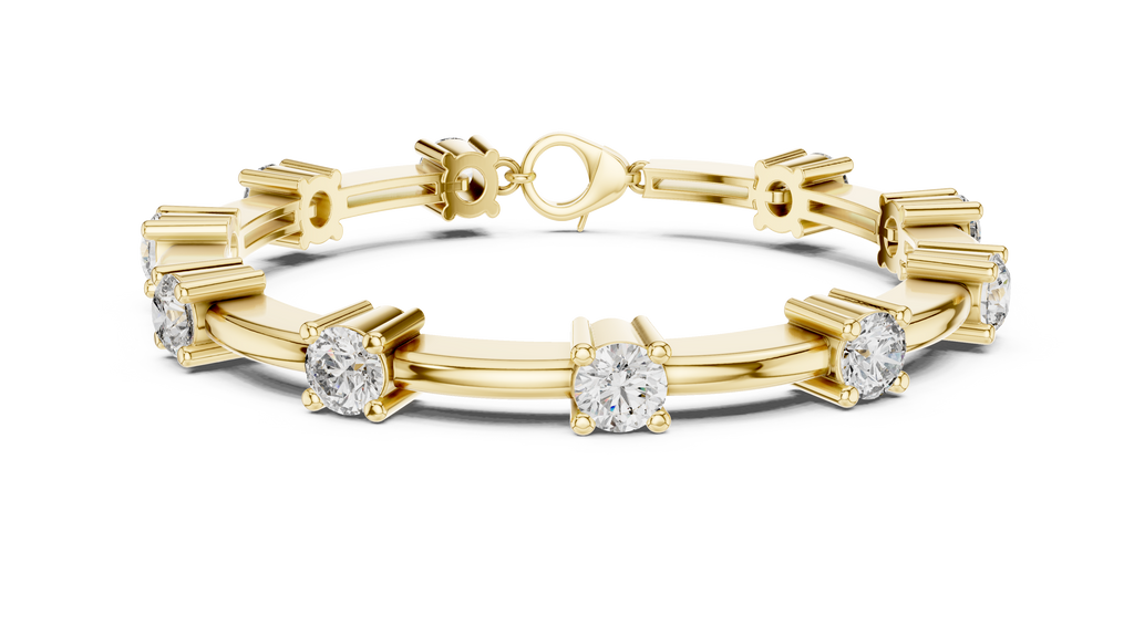 Lumina Diamond Station Bar-Link Bracelet