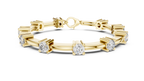 Lumina Diamond Station Bar-Link Bracelet