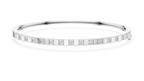 Alternating Diamond & Polished Block Station Bracelet