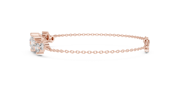Étoile Scattered Diamond Cluster Chain Bracelet