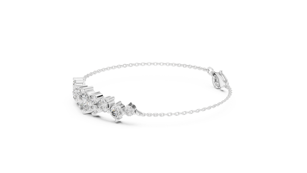 Étoile Scattered Diamond Cluster Chain Bracelet